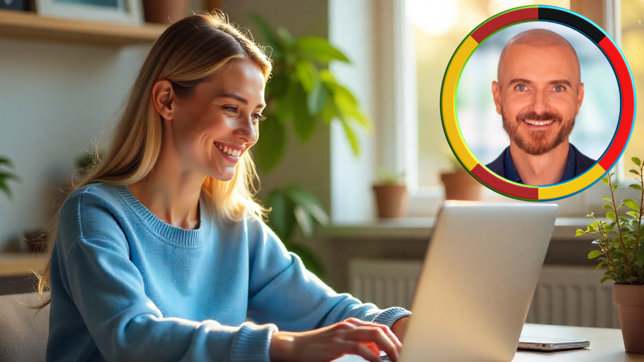 Iván aus Madrid lächelt und lehrt online Spanisch